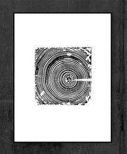 Heart Pine Block, 18"x24" unframed