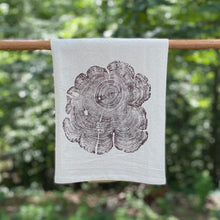 Cedar Print Flour Sack Towel, Tree Print, 27"x27" Screen Printed on 100% Cotton